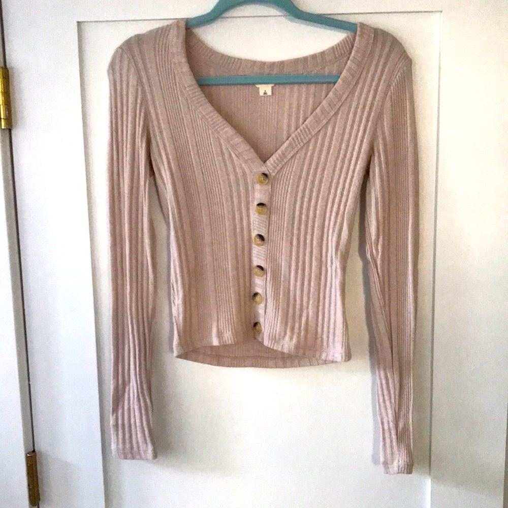 Aeropostale Long-Sleeve V-Neck Sweater